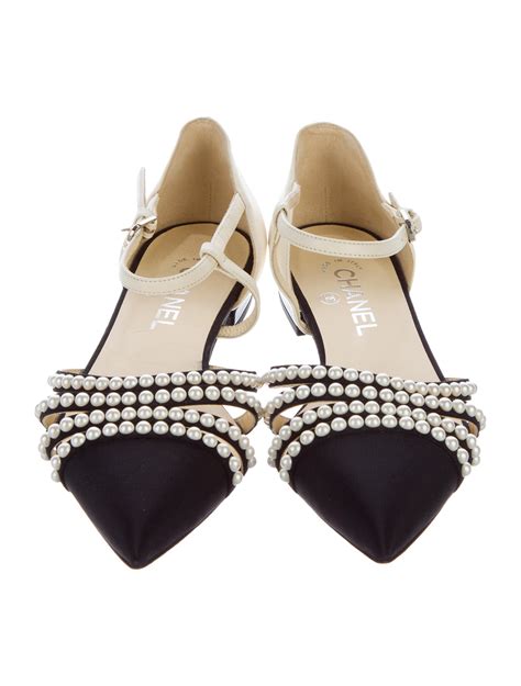 chanel shoes pearl toe